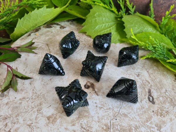 Dark green Serpentine stone Chumpi Stones