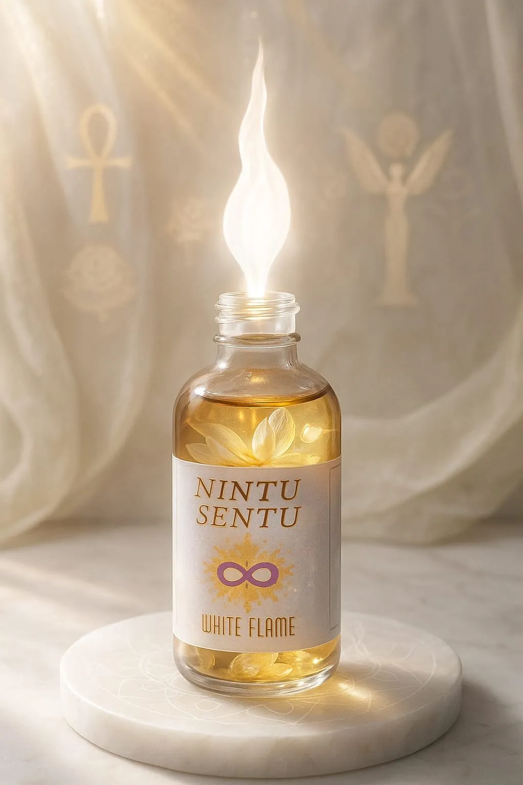 White Flame Aura Divine consciousness and Goddess Illumination high frequency vibration energy 100ml