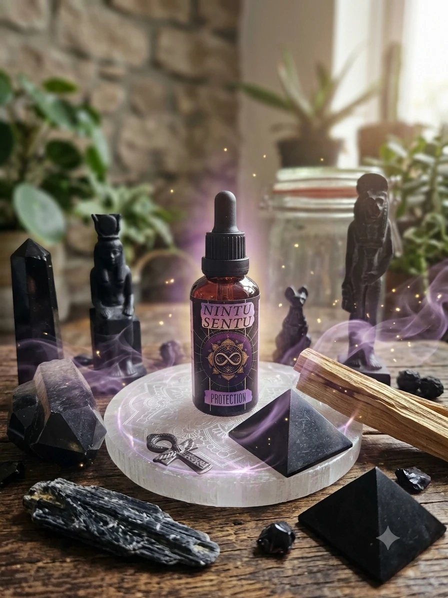 Protection oil blend high frequency enwegy sacred geometry and crystal charged 50ml