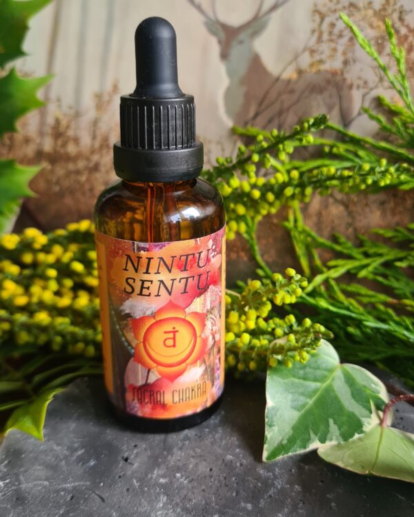 Sacral chakra and creative flow elixir high frequency Reiki Master sacred geometry and crystal charged natural oil 50ml