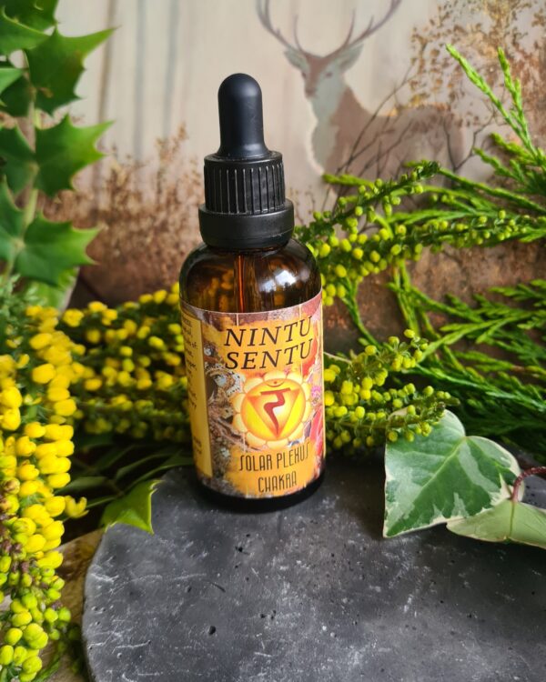 Solar plexus and inner power elixir high frequency Reiki Master sacred geometry and crystal charged 50ml