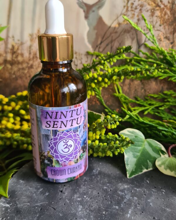 Crown chakra and cosmic consciousness elixir high frequency Reiki Master sacred geometry and crystal charged 50ml