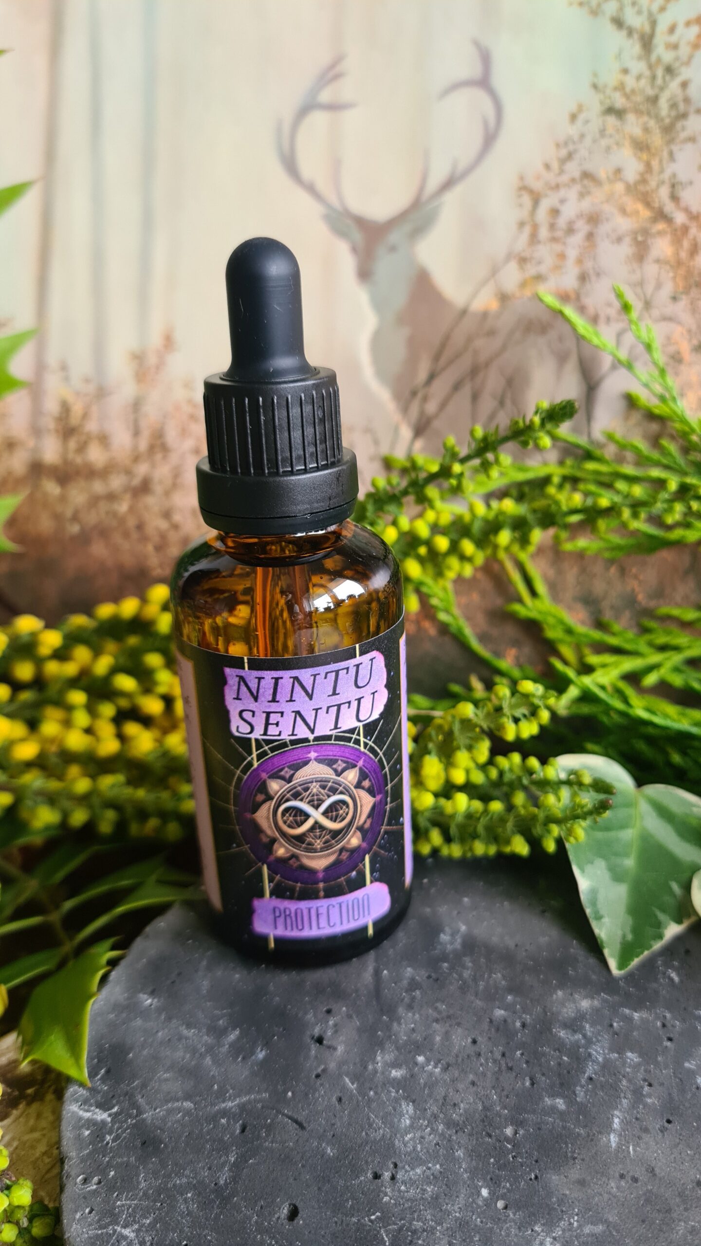 Protection oil blend high frequency Reiki Master sacred geometry and crystal charged 50ml