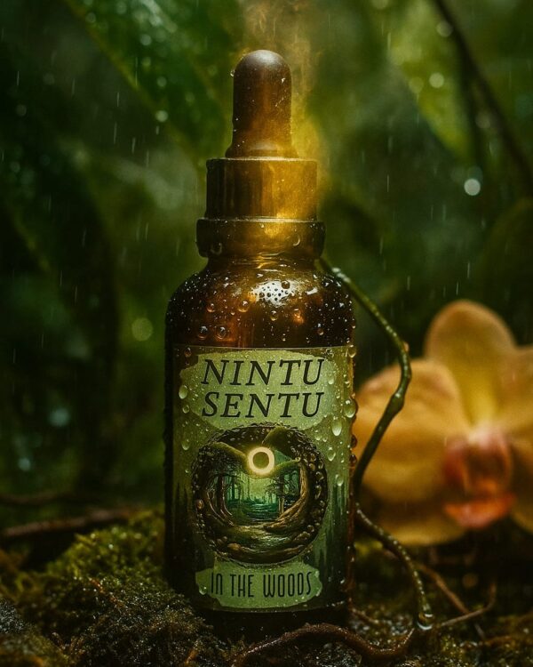 In the Woods The sanctuary of peace and ancient wisdom oil blend sacred geometry and crystal charged 50ml