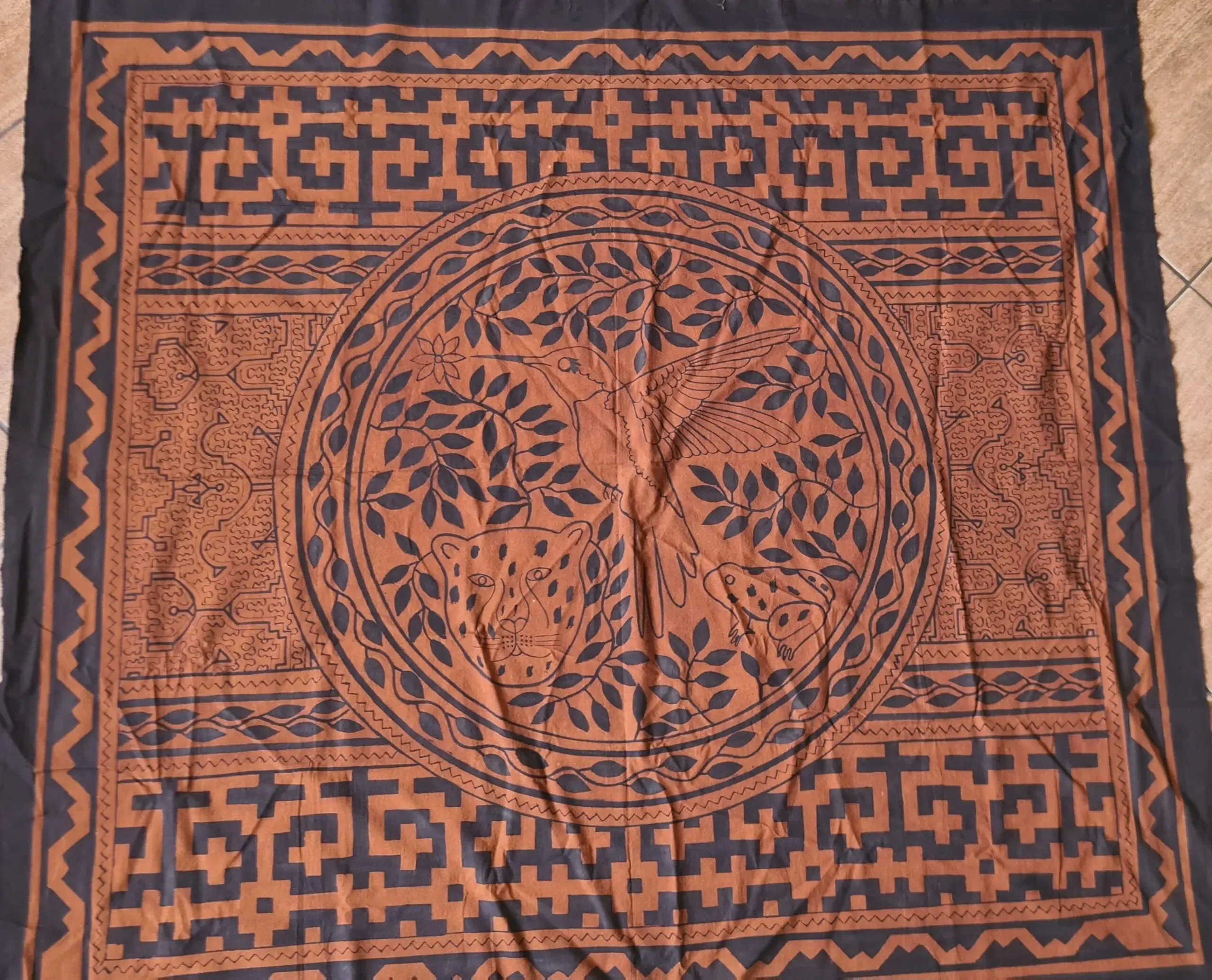 Large Shipibo hand painted cloths