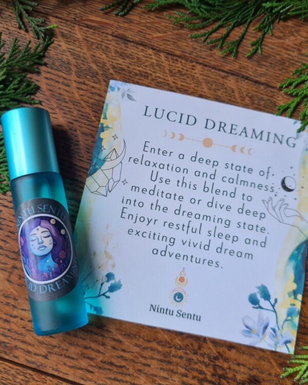 Lucid dreaming oil blend high frequency Gayeway to the astral realm sacred geometry and crystal charged