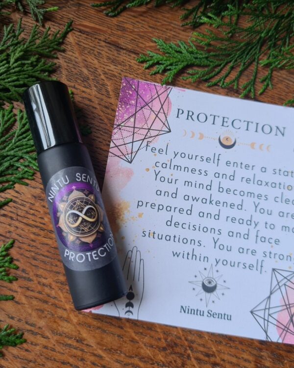 Protection oil blend high frequency Reiki Master sacred geometry and crystal charged