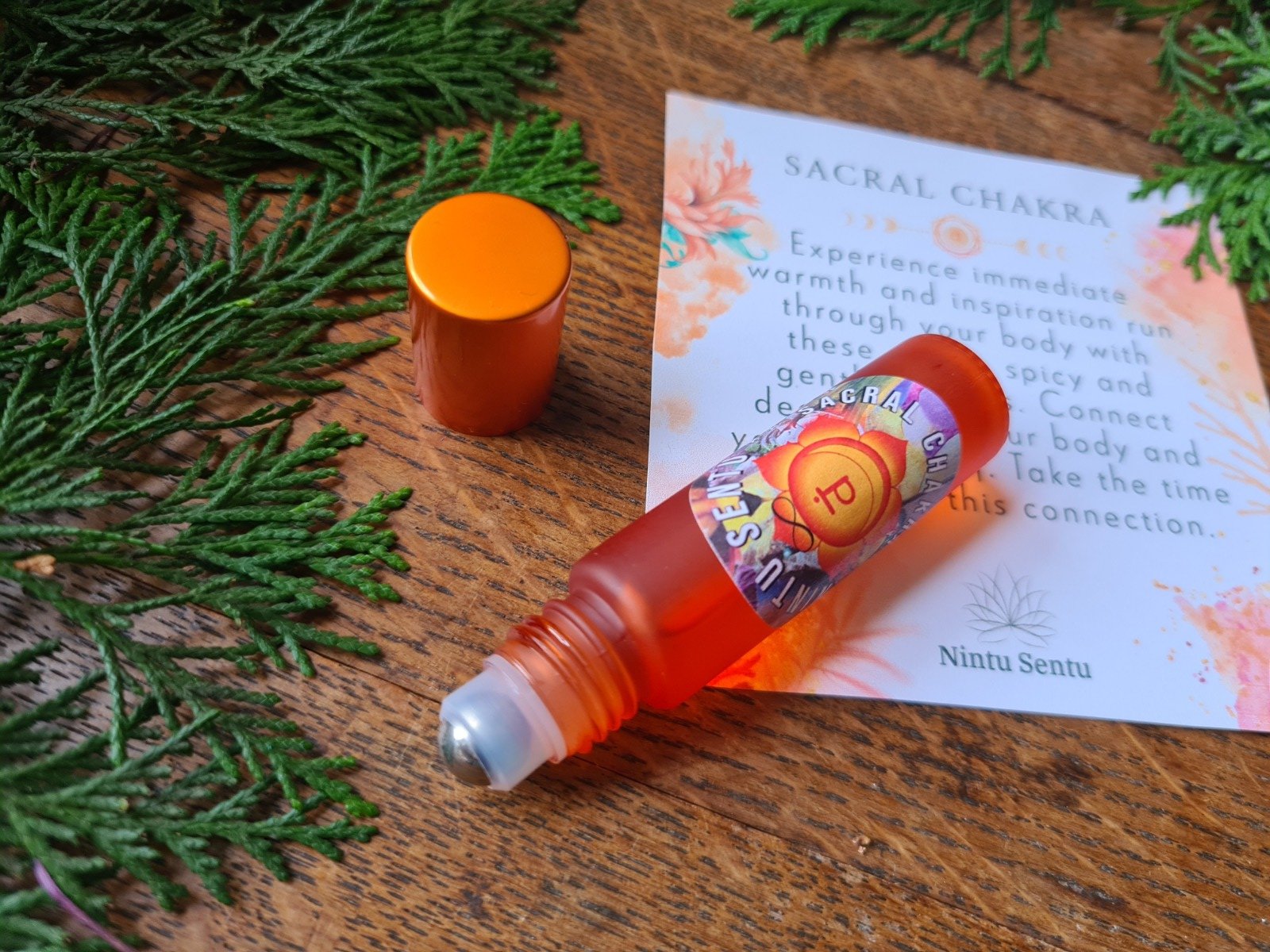 Sacral chakra and creative flow elixir high frequency Reiki Master sacred geometry and crystal charged natural oil
