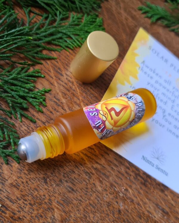 Solar plexus and inner power elixir high frequency Reiki Master sacred geometry and crystal charged