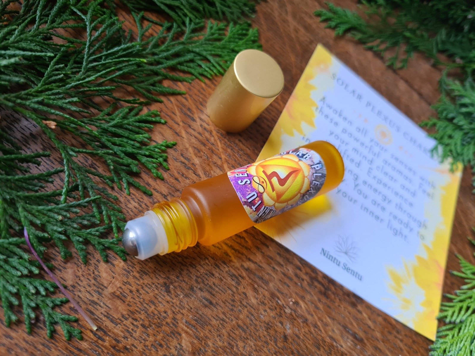 Solar plexus and inner power elixir high frequency Reiki Master sacred geometry and crystal charged