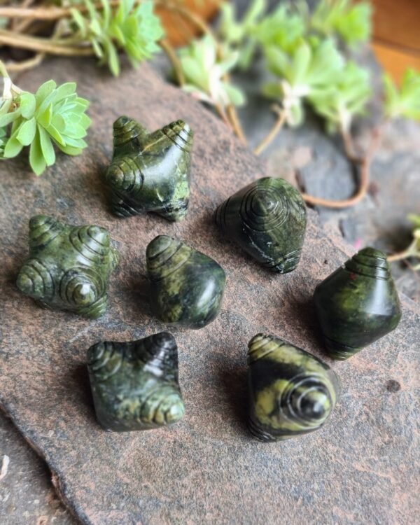 Dark green Serpentine stone Chumpi Stones