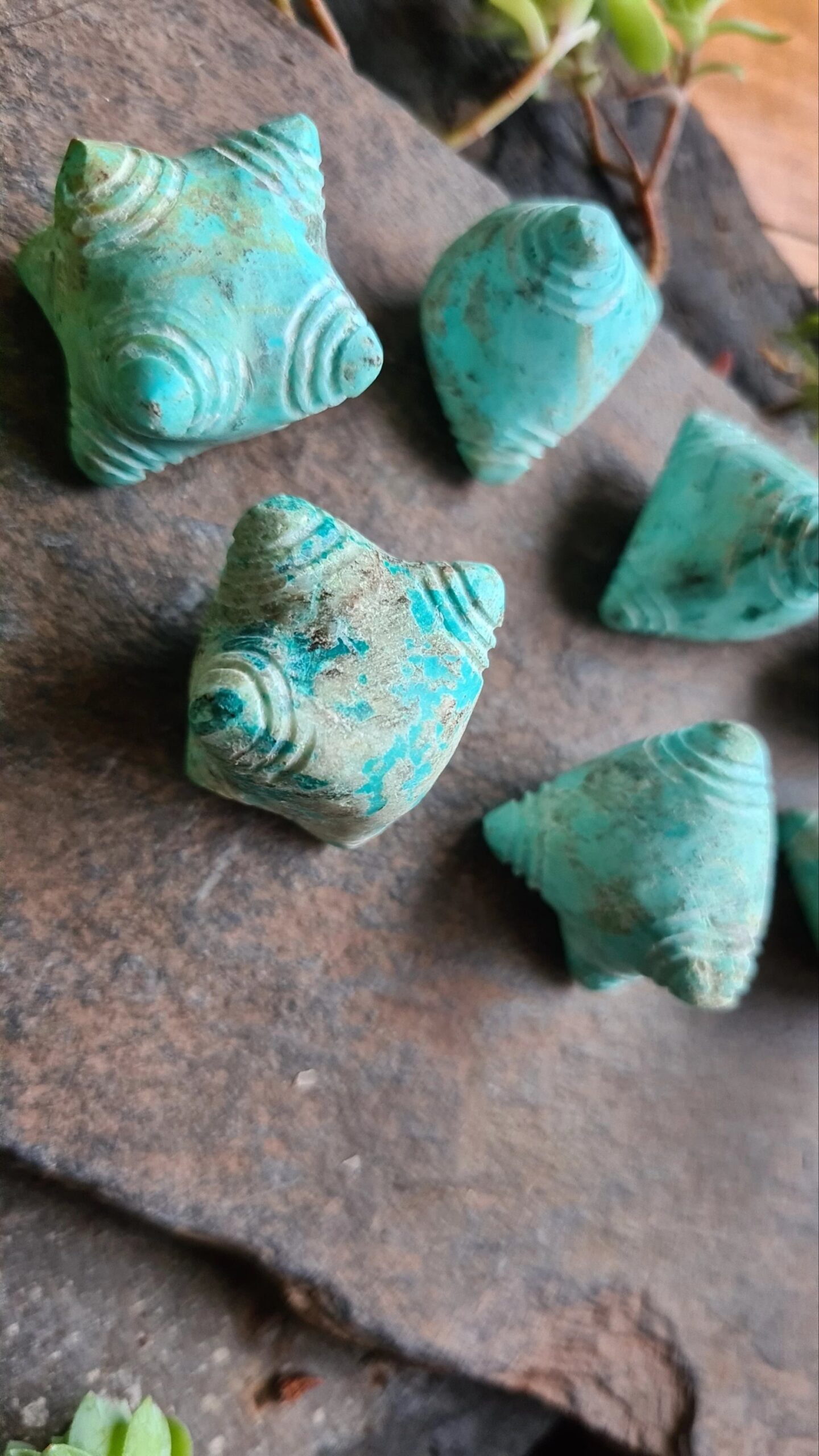 Chrysocolla stone Chumpi set - Image 3