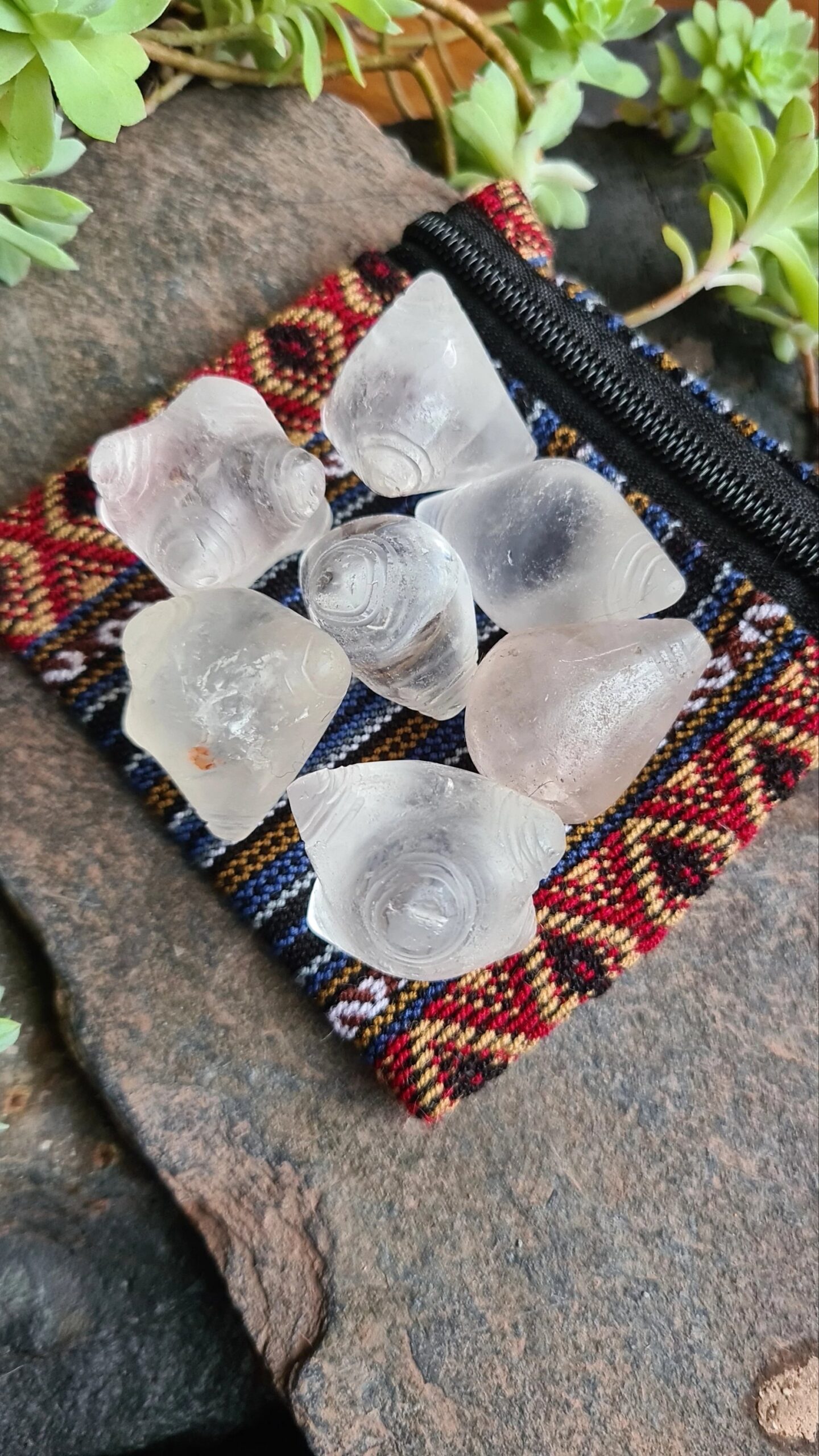 Rare Quartz crystal Chumpi set