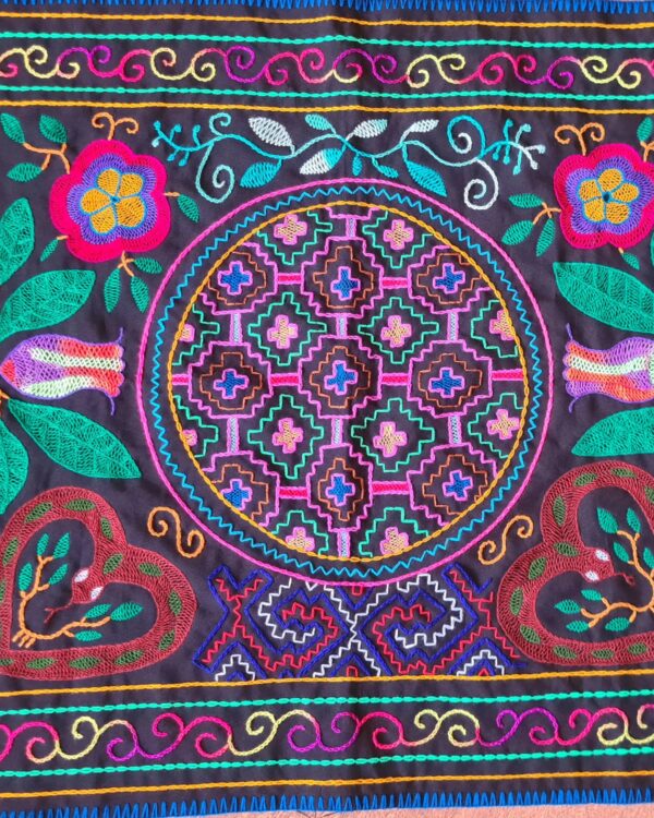Hand stitched Shipibo cloth