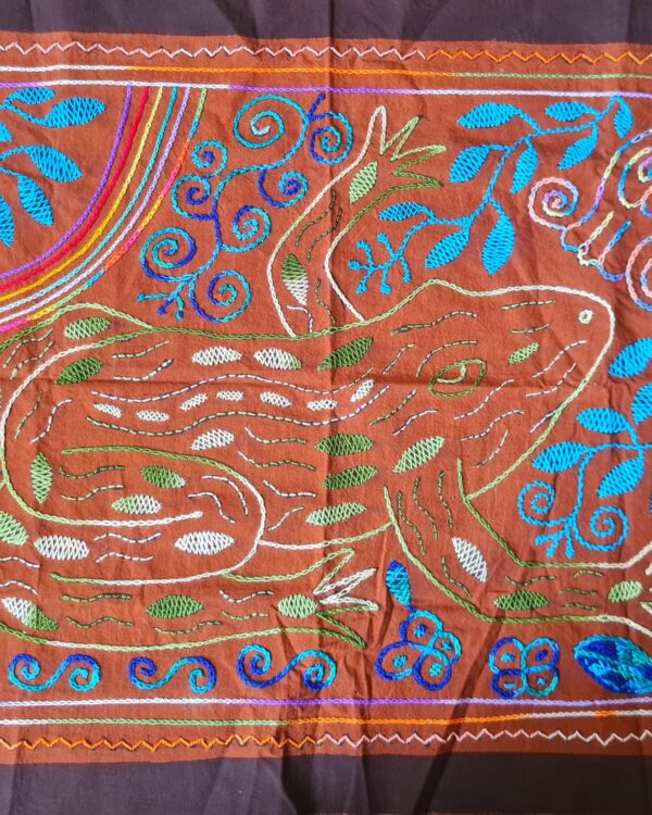 Hand stitched Shipibo cloth