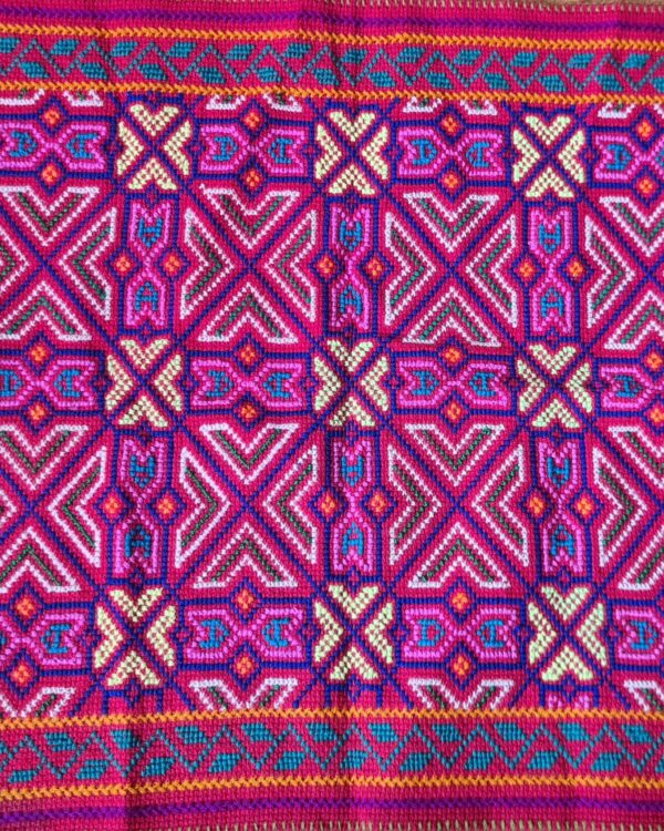 Hand stitched Shipibo cloth
