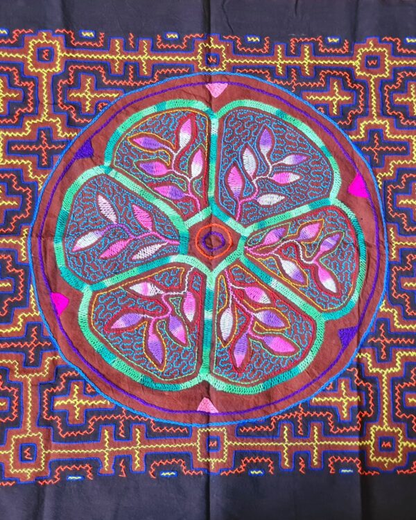 Hand stitched Shipibo cloth