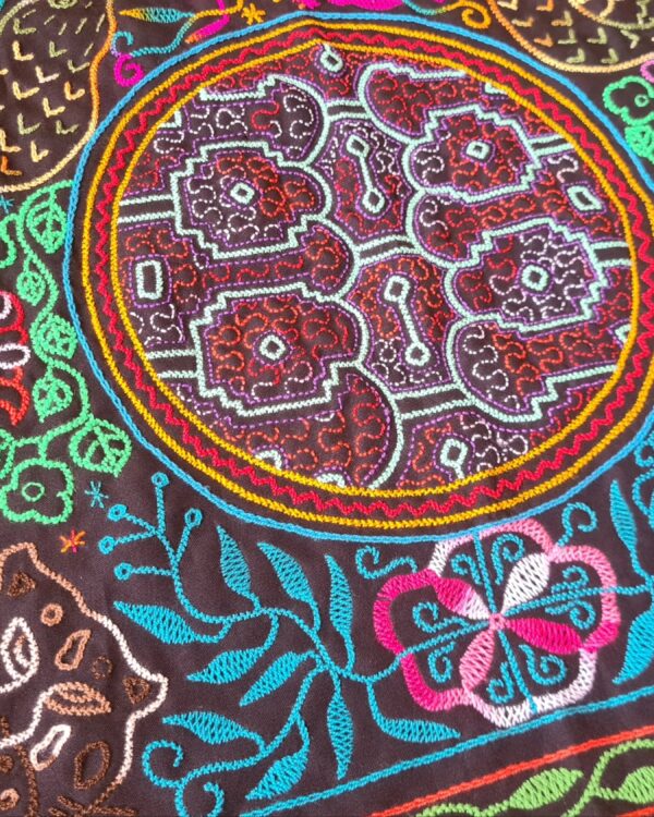 Hand stitched Shipibo cloth