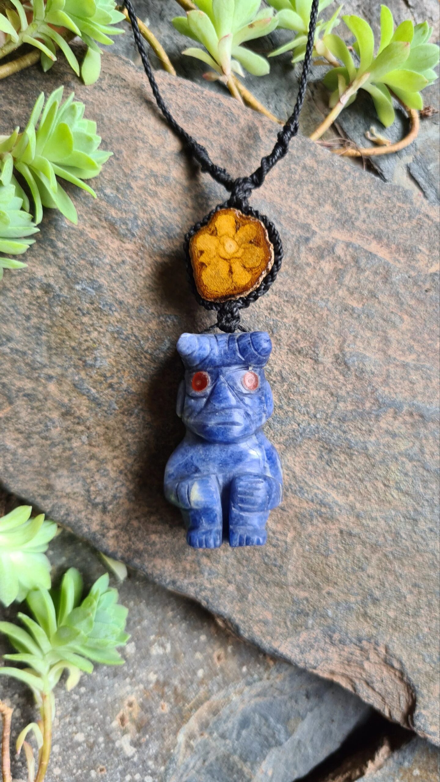 Sodalite guardian spirit of the Ayahuasca vine