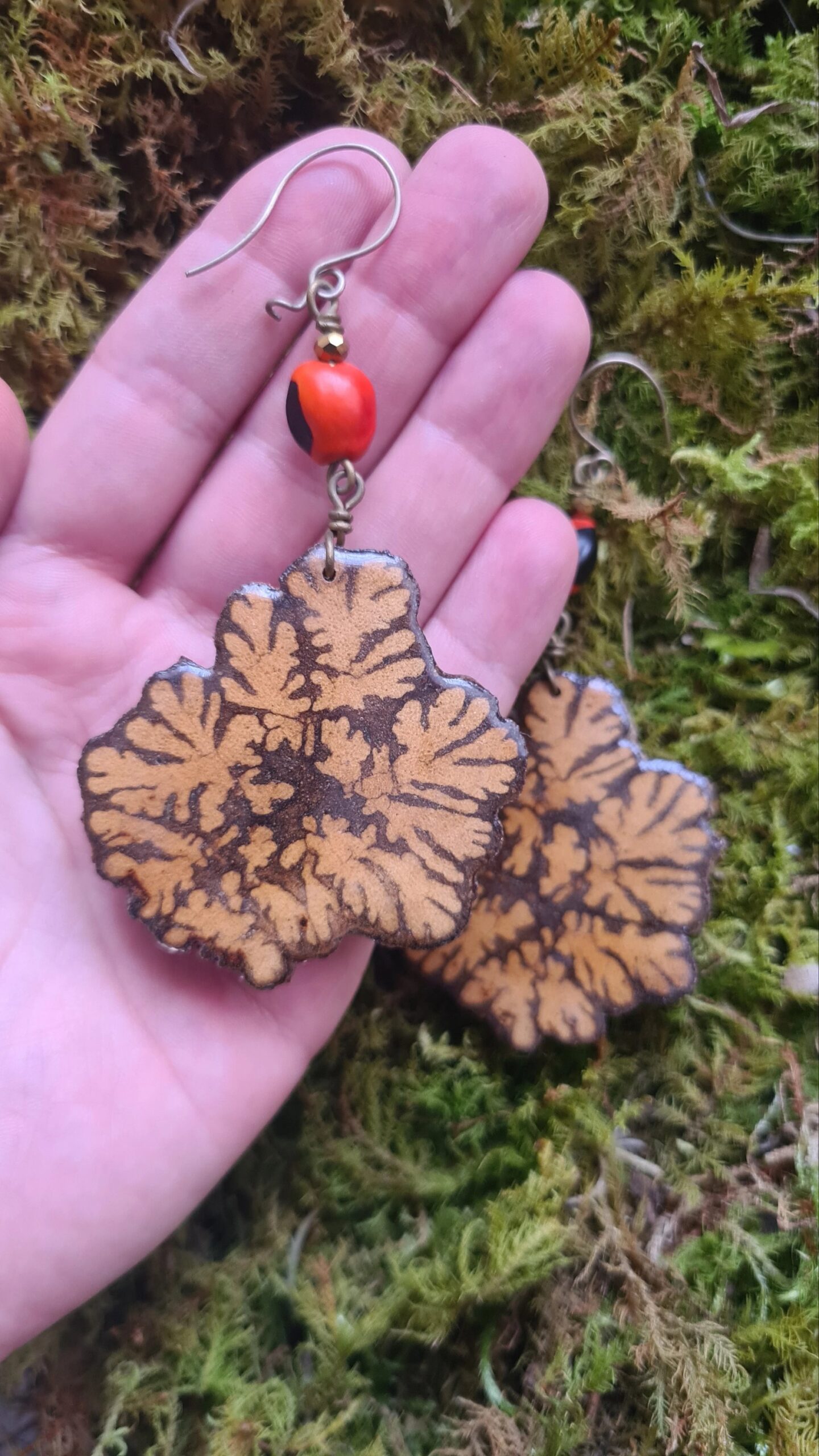 Ayahuasca slice earrings - Image 2