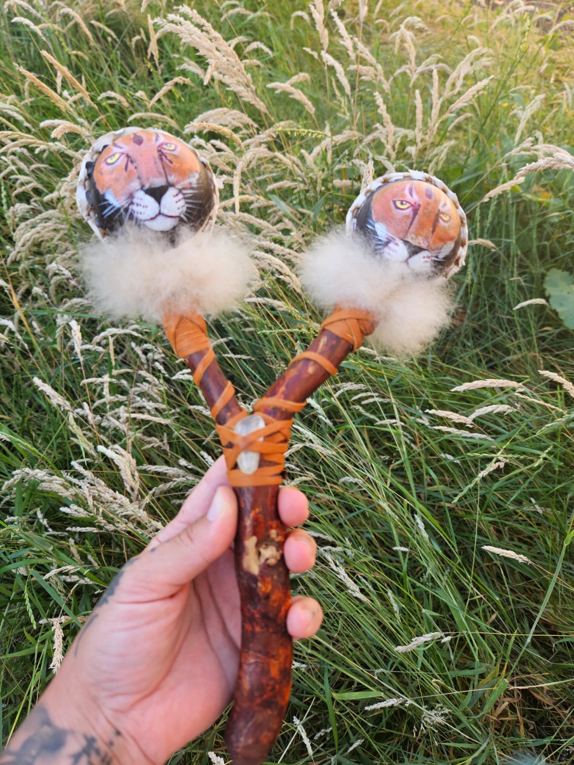 ​Sacred Valley Handpainted Ceremonial Rattles