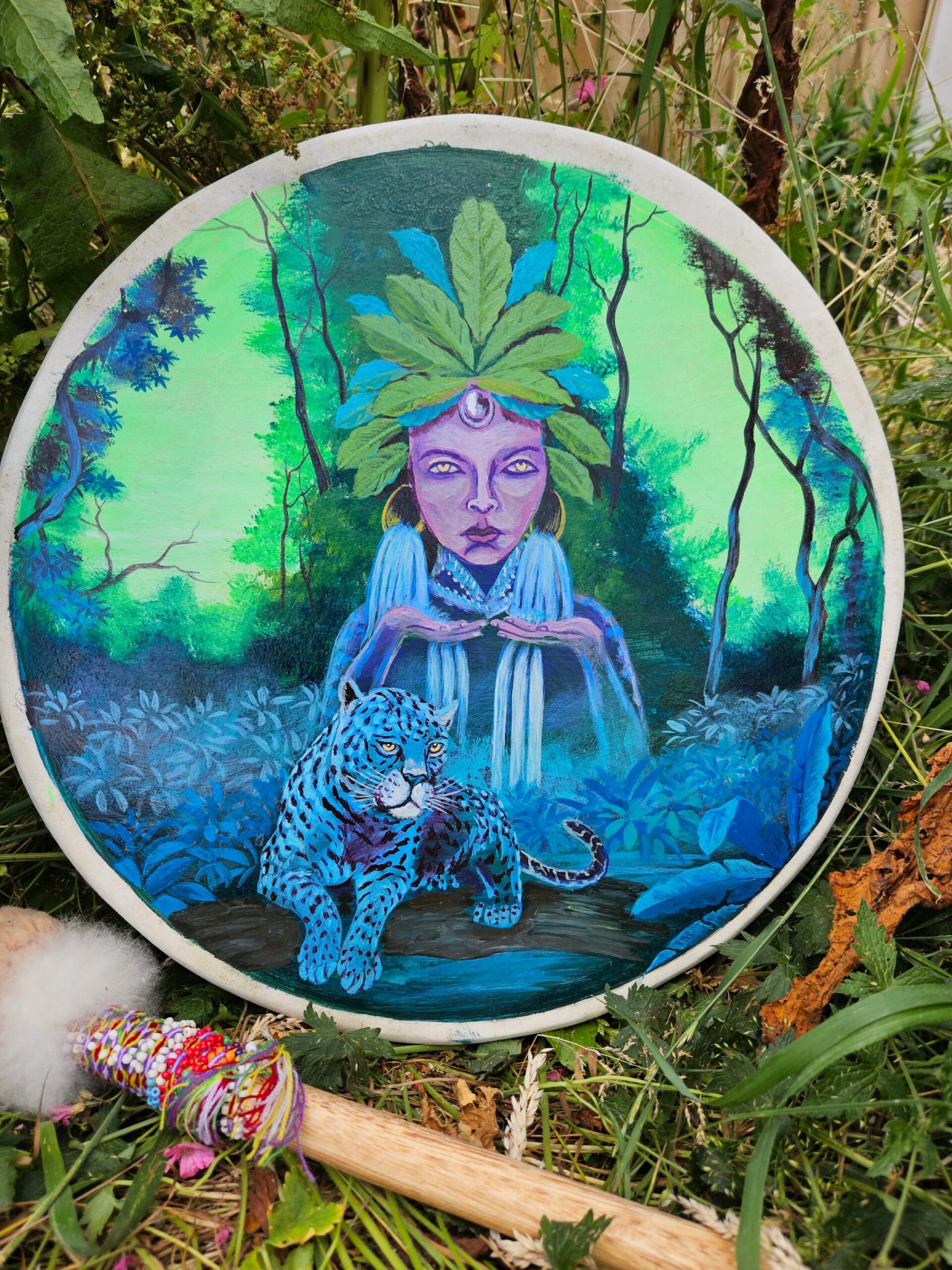 Sacred Handpainted Shamanic drum