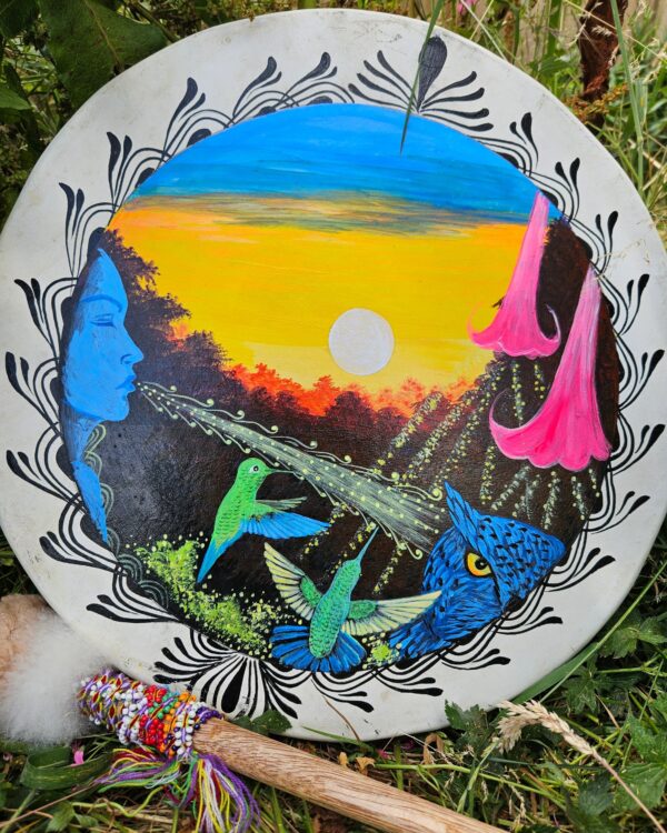 Sacred Handpainted Shamanic drum