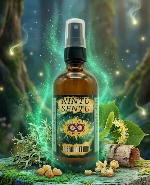 Emerald flame sacred incense spray