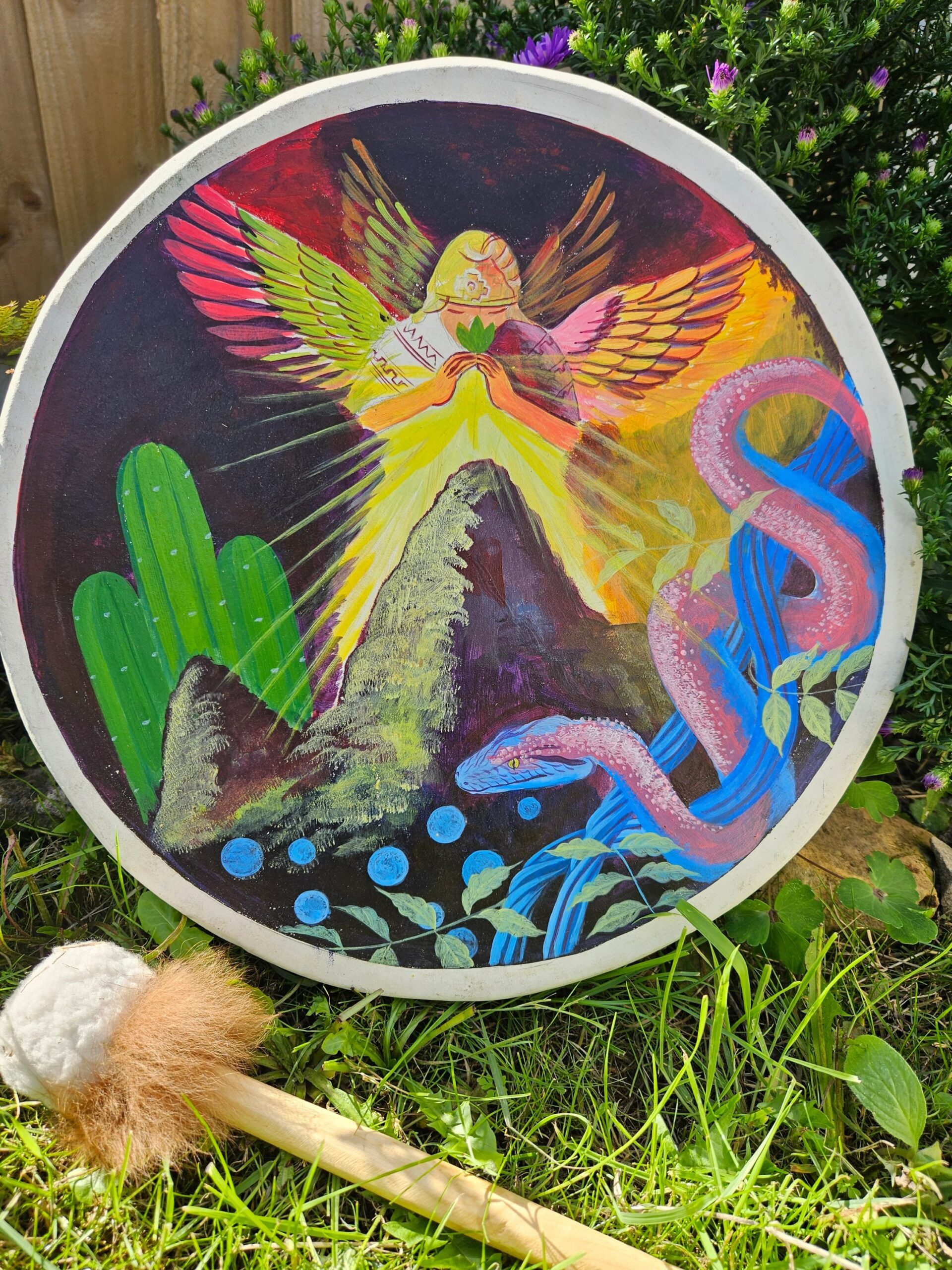 Sacred Handpainted Shamanic drum