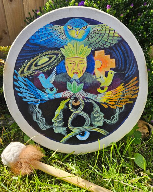 Sacred Handpainted Shamanic drum