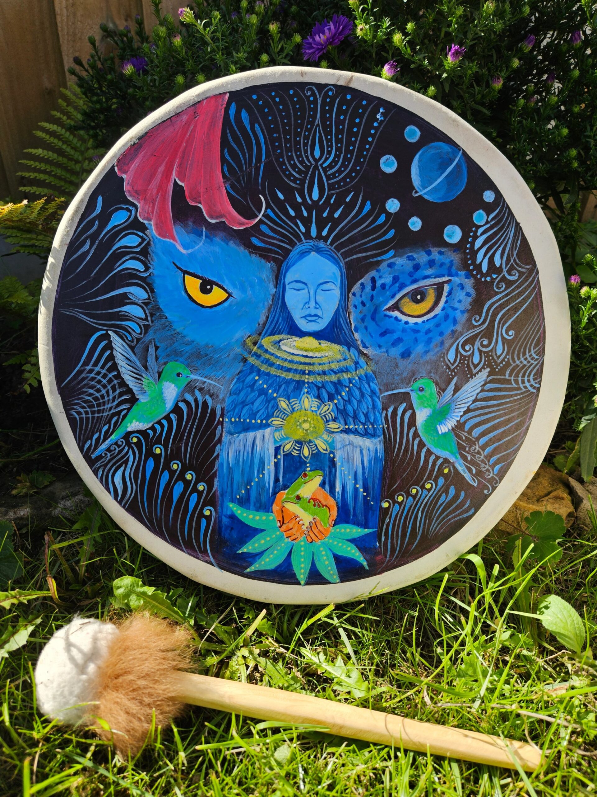 Sacred Handpainted Shamanic drum