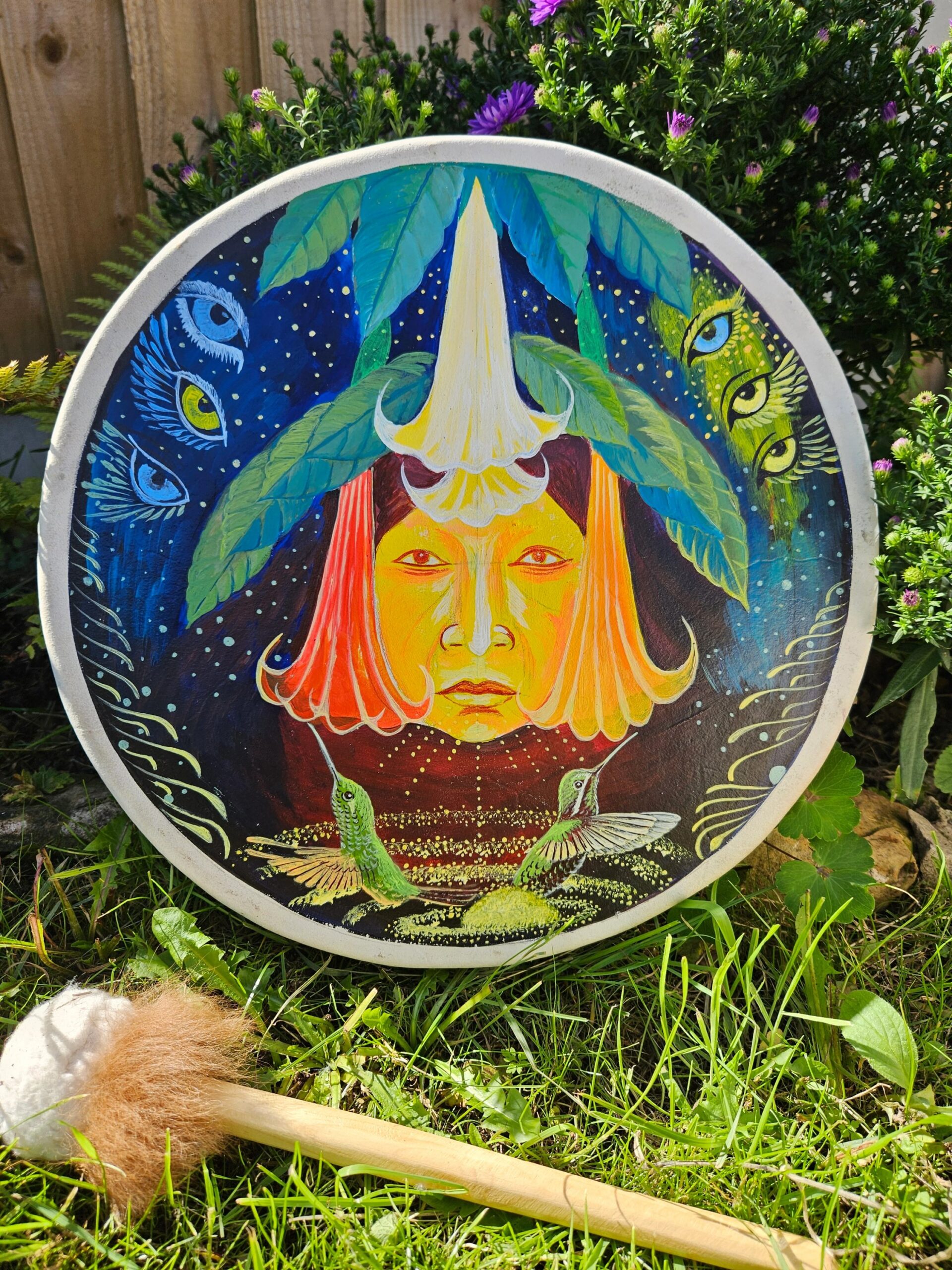 Sacred Handpainted Shamanic drum