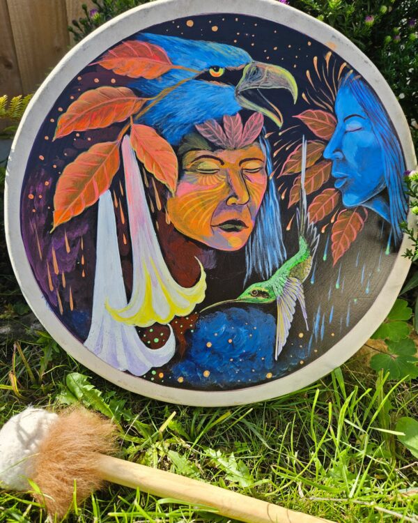 Sacred Handpainted Shamanic drum