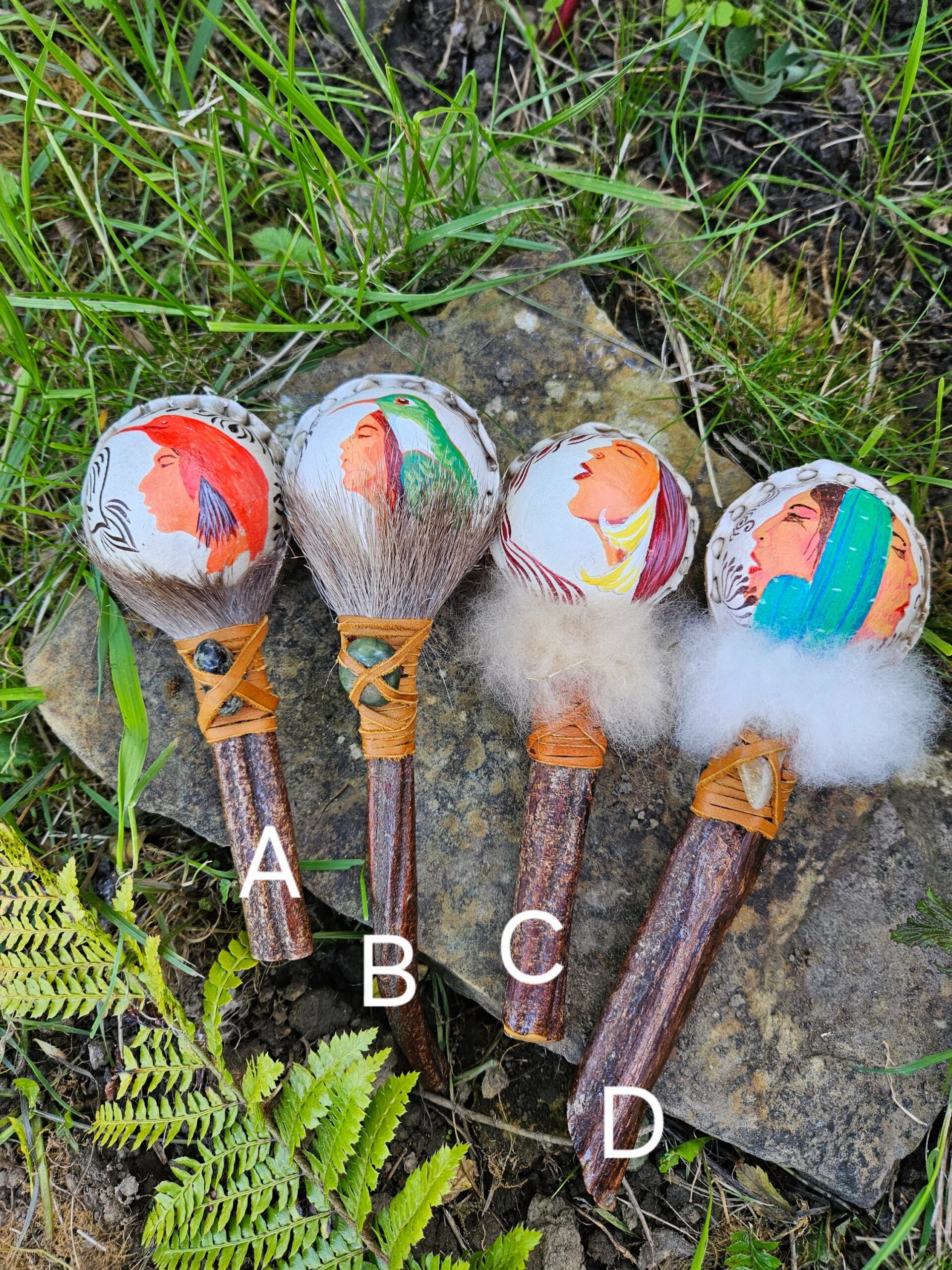 Feminine spirit of the Amazon Shamanic rattles - Image 3