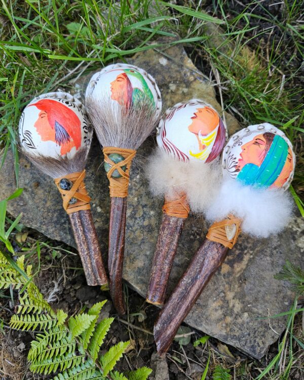 Feminine spirit of the Amazon Shamanic rattles