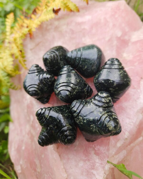 Dark green Serpentine stone Chumpi Stones